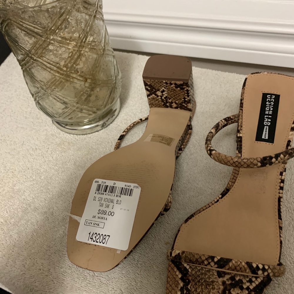 Design Lab snake pattern sandals - Picture 3 of 5